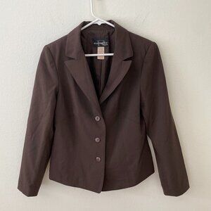 Requirements Blazer Jacket  Brown  Petite Size 10P
